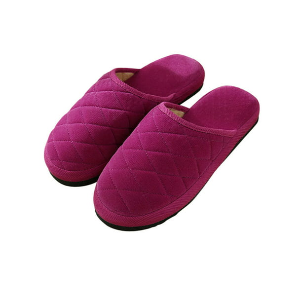 Mishansha Men's Women's Comfy Slippers Lightweight Slip on Anti Slip Memory Foam House Shoes Indoor Outdoor with Warm Fleece Lining 